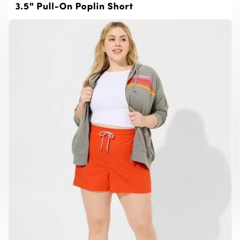 3.5 pull on poplin shorts
